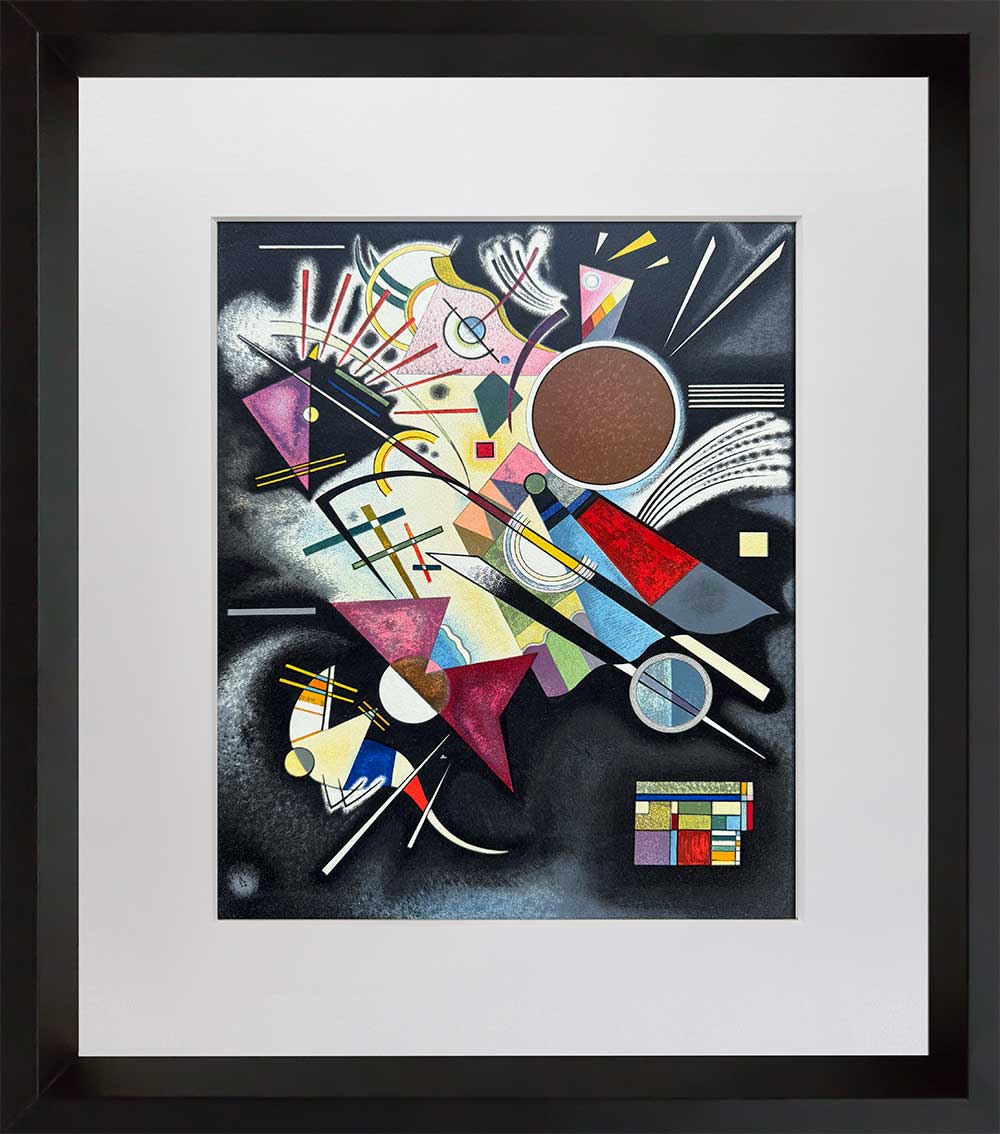 2 Wassily Kandinsky Lithographs Limited Edition (2pc SET) w/Frame Included