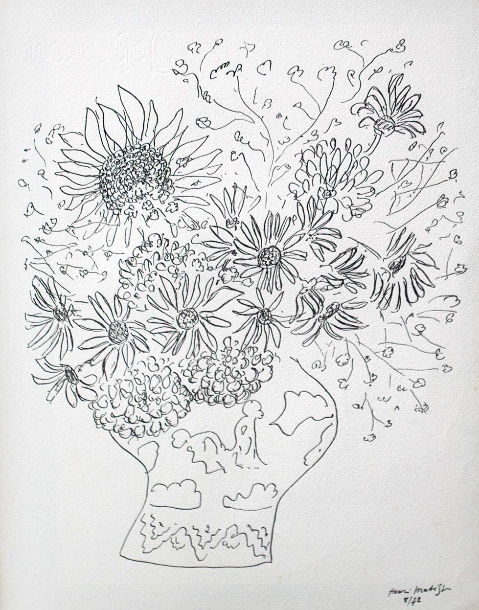 Henri Matisse Limited Edition Lithograph "Bouquet of Flowers"