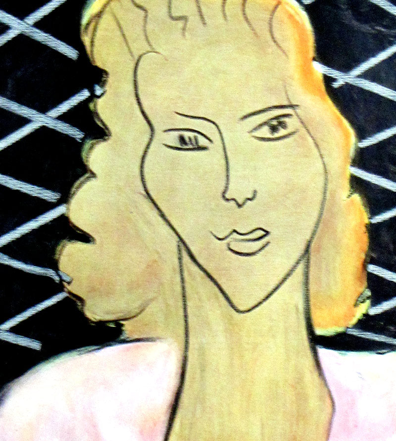 Henri MATISSE Limited Edition SIGNED “La Dame Au Corsage Rose" Lithograph