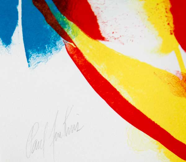 Paul JENKINS Lithograph Original 1965 - Hand SIGNED by artist, w/FRAMING