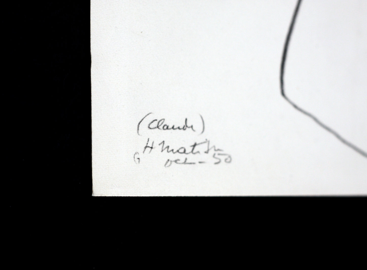 Henri Matisse Original Lithograph "Claude" 1952