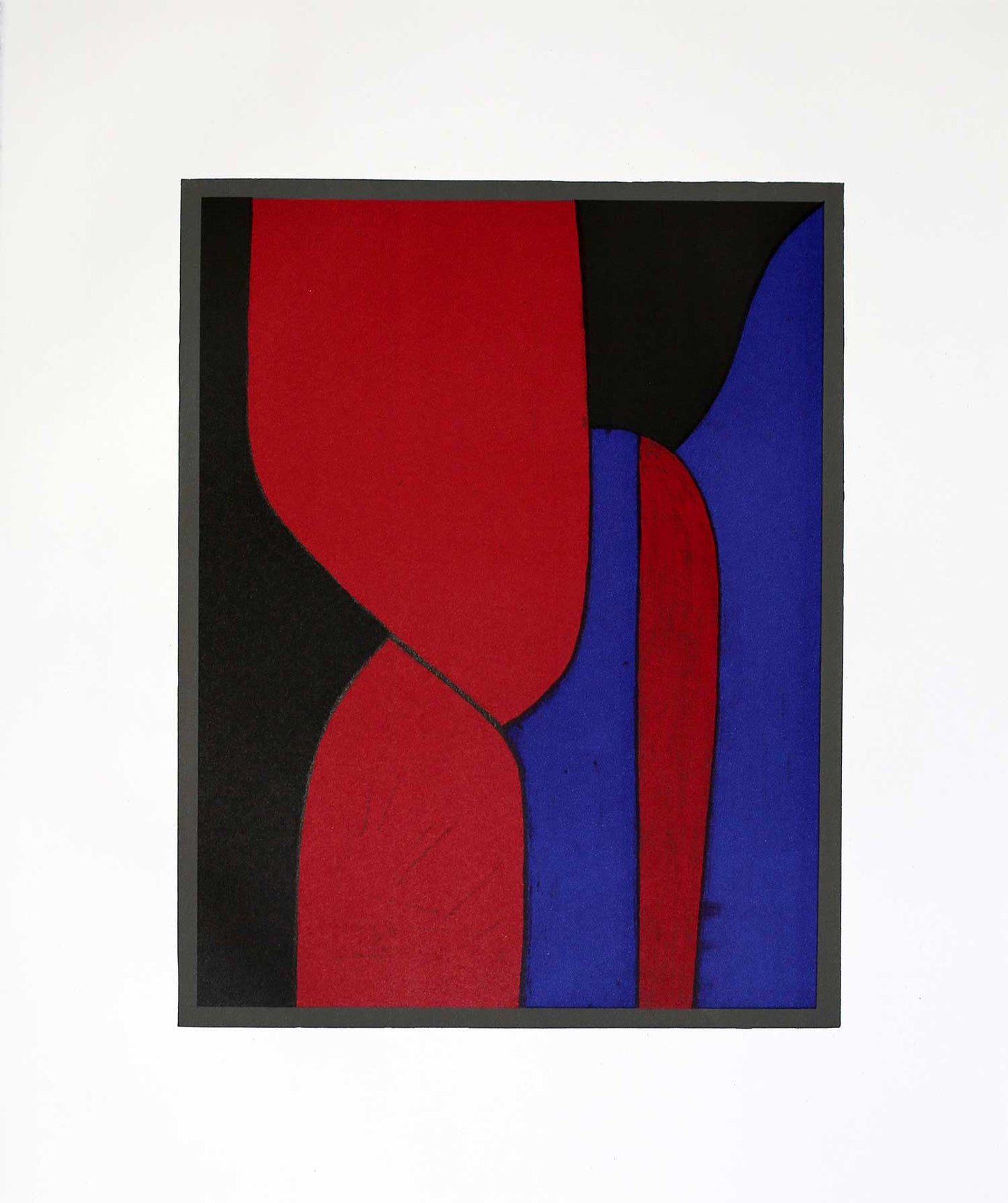 Victor VASARELY Original LITHOGRAPH 1972 Limited Ed. on RIVES w/Frame