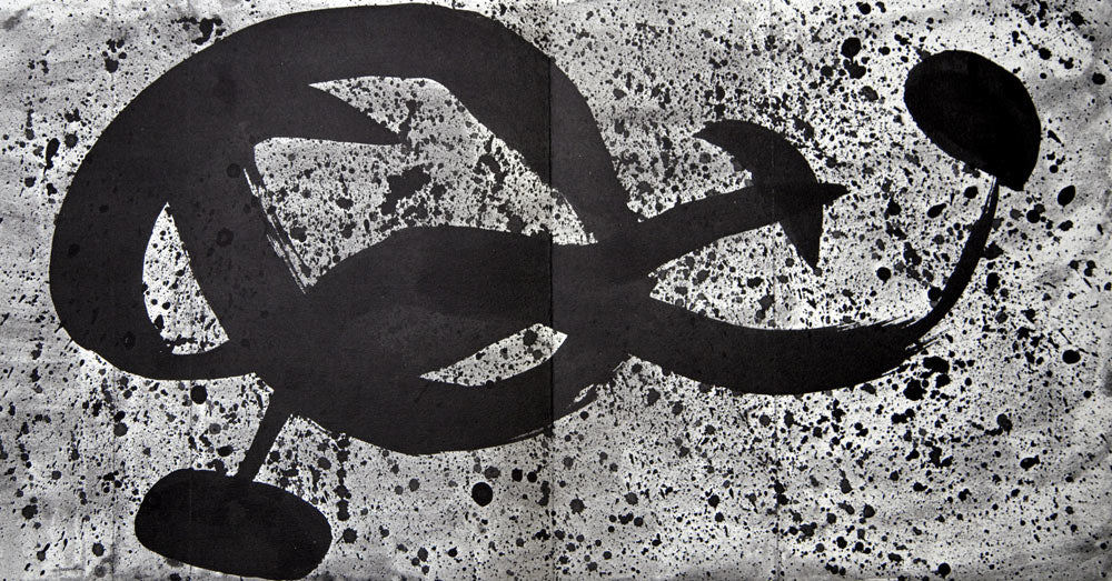Joan Miro (1893 - 1983) Original Double Miro Lithograph, 1968 | Guarro Paper | Watermarked | Archival Frame