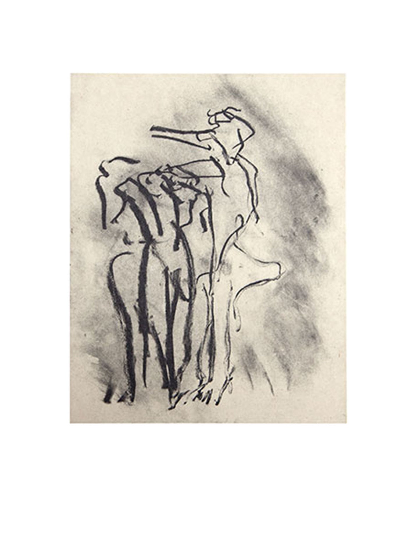 Willem DE KOONING Lithograph ORIGINAL Ltd.EDITION Untitled 1988 w/Frame