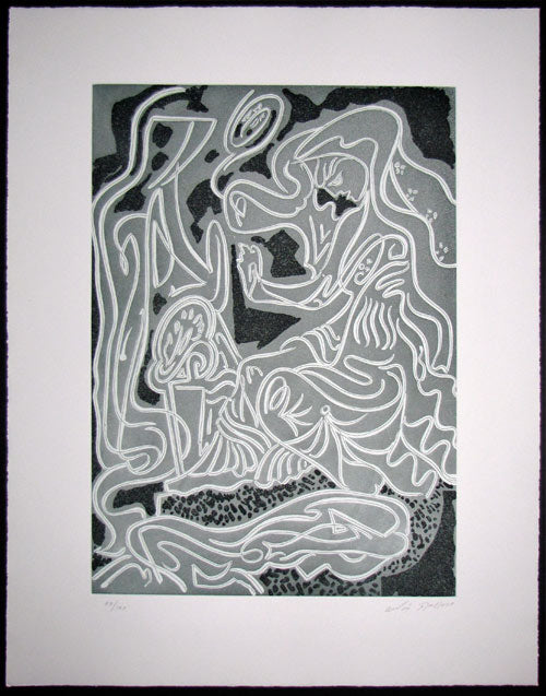 Andre MASSON 25x19in ETCHING Hand SIGNED & Numbered "Penelope" * w/Frame