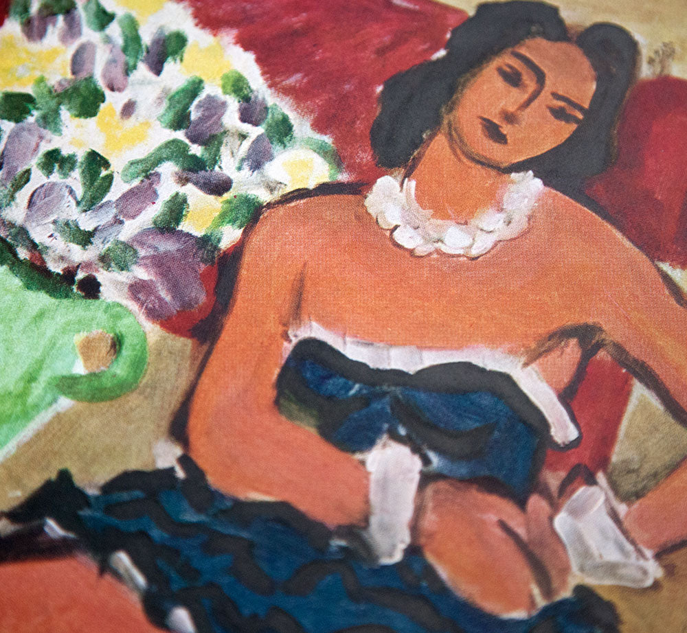 Henri MATISSE Limited Edition SIGNED Lithograph “..La Robe Bleue" w/Frame