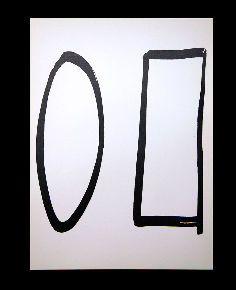 Ellsworth KELLY Lithograph ORIGINAL 1964 Forms LIMITED Ed. w/Custom Frame