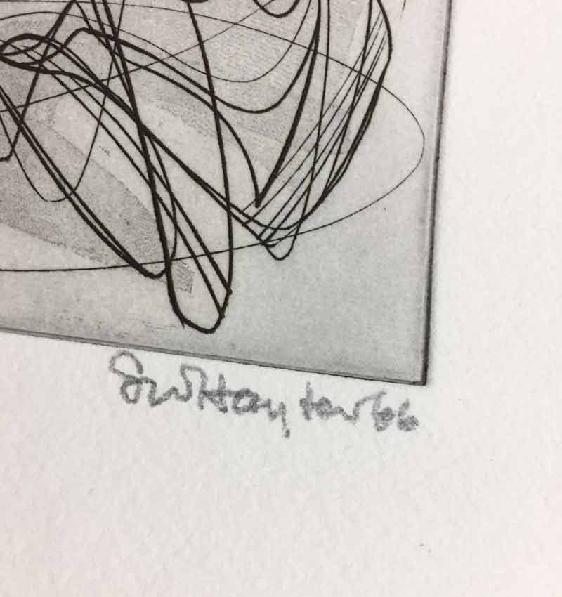 Stanley HAYTER Etching Hand SIGNED Ltd. Edition 73/100 w/Custom Archival FRAME