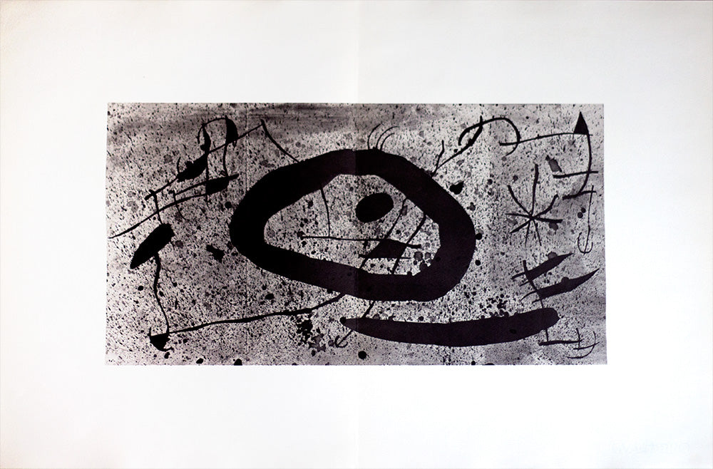 Joan MIRO Limited Ed. ORIGINAL Double Lithograph 1968 Lt. Ed. w/Frame