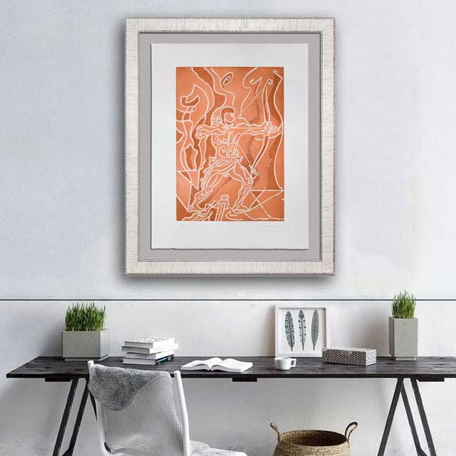 Andre MASSON ETCHING Hand SIGNED & Numbered "Arc" * Lt. Ed. no 89/120