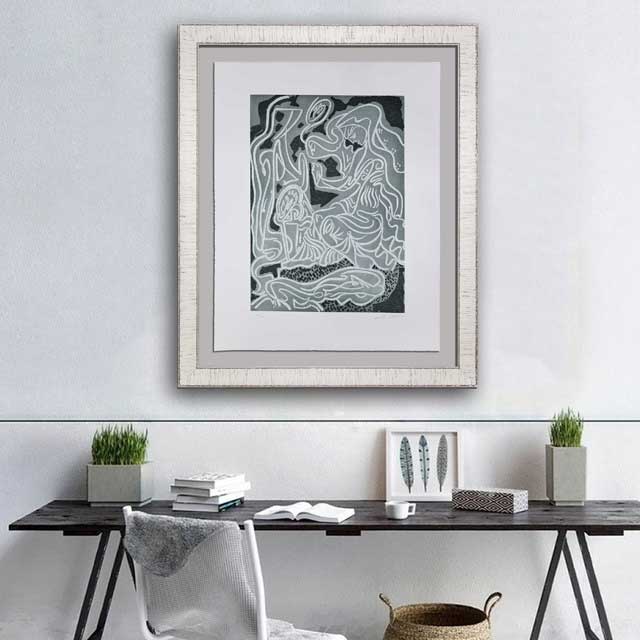 Andre MASSON 25x19in ETCHING Hand SIGNED & Numbered "Penelope" * w/Frame