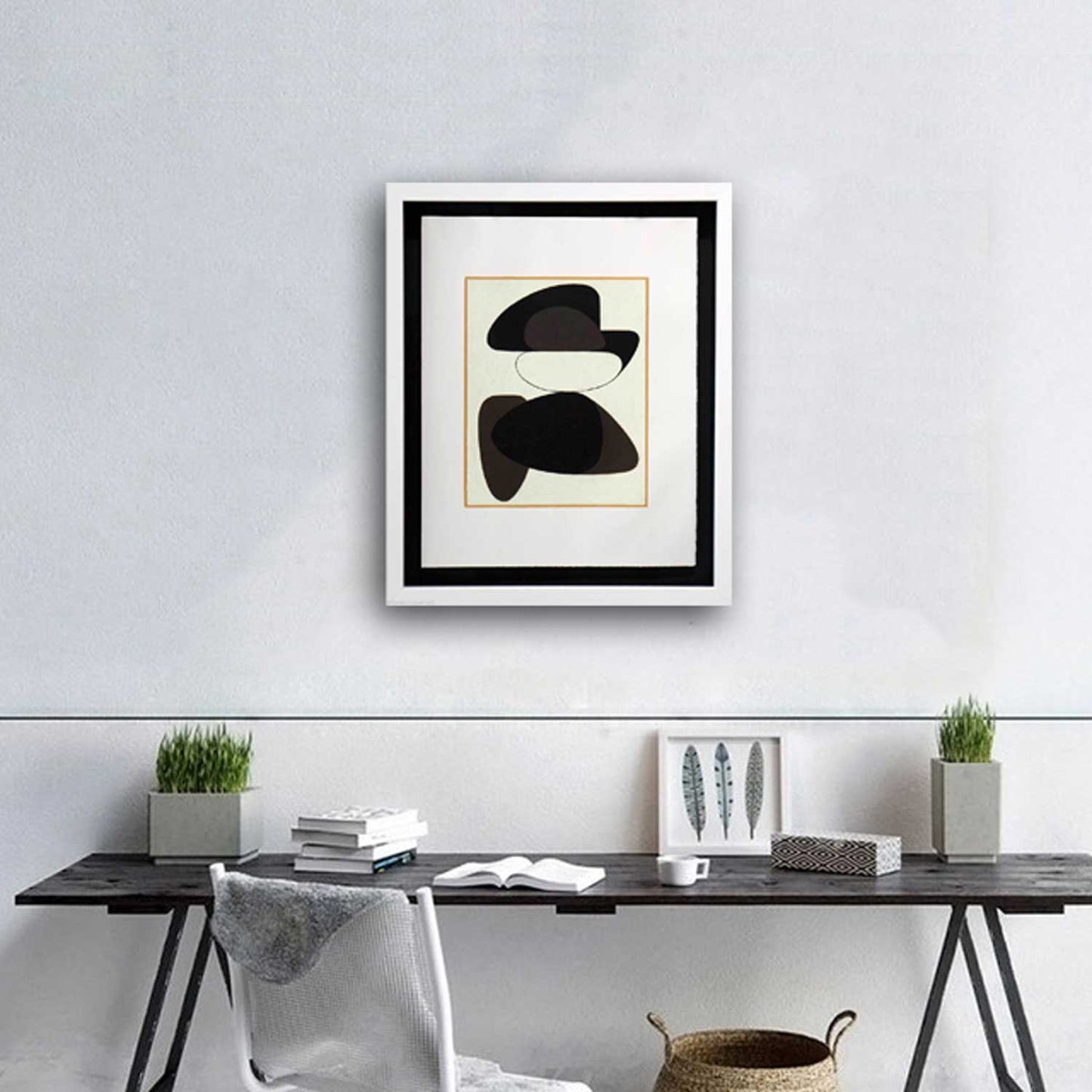 Victor VASARELY Original LITHOGRAPH Limited Ed. w/Custom Frame