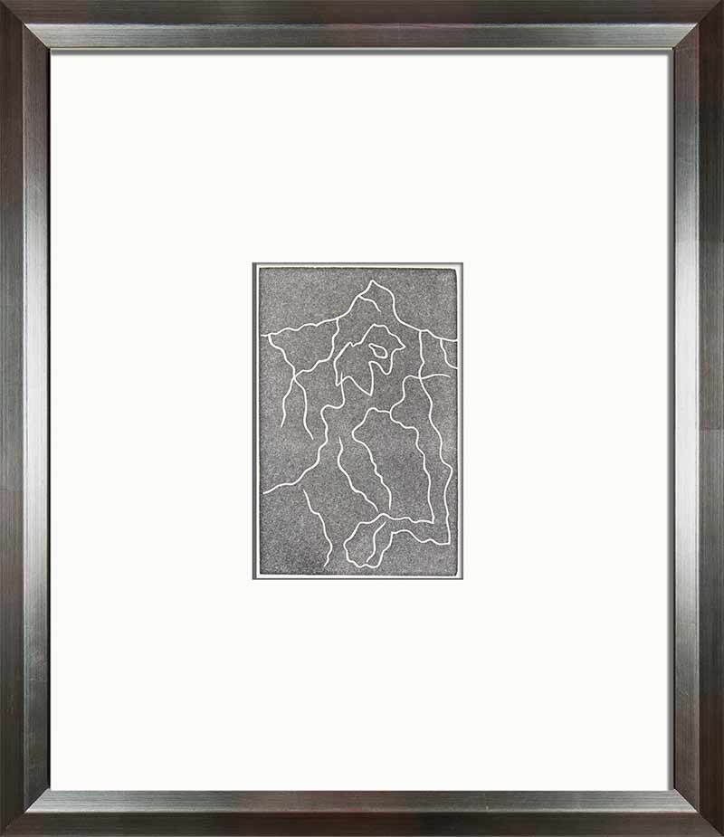 Jean ARP woodcut ENGRAVING “Multiple Woman II" Limited Ed. on RIVES w/Frame