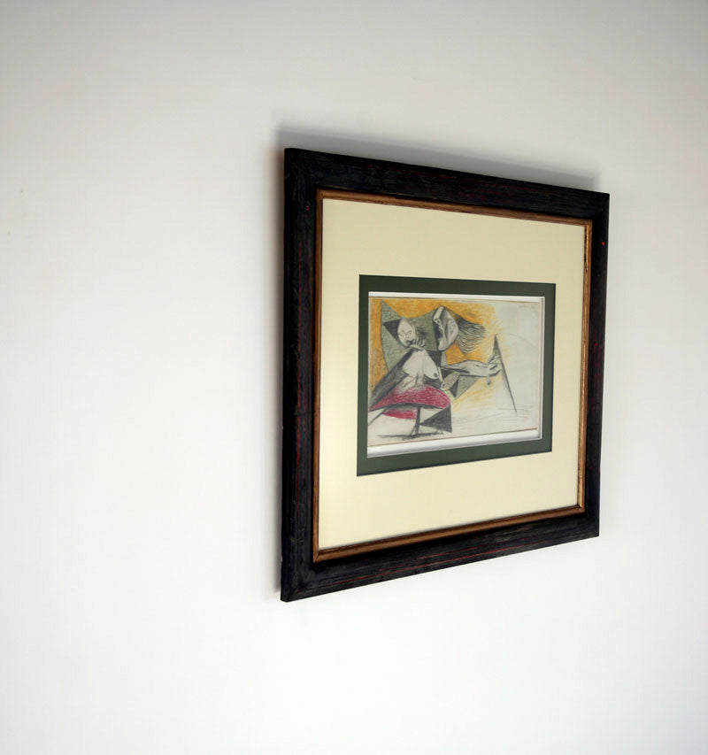 Pablo PICASSO Lithograph Preparatory GUERNICA Ltd Ed w/Custom FRAME