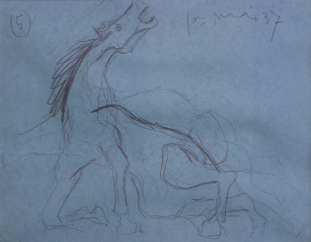 Pablo PICASSO Lithograph GUERNICA Horse STUDY Ltd Ed w/Custom FRAME
