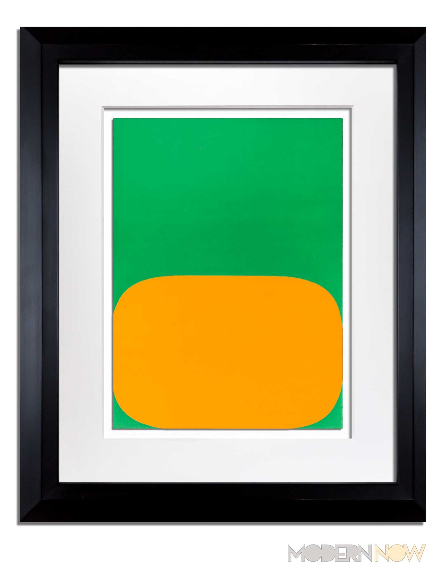 Ellsworth KELLY Lithograph ORIGINAL 1964 Yellow/Green LIMITED Ed. w/Custom Frame