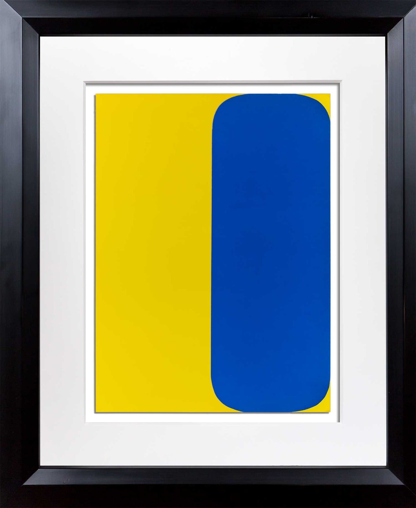 Ellsworth Kelly Original Lithograph - Yellow/Blue, 1964
