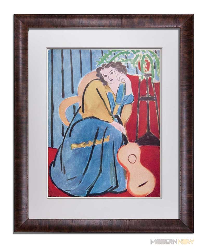 Henri Matisse Lithograph "Femme Assise Et Guitare"