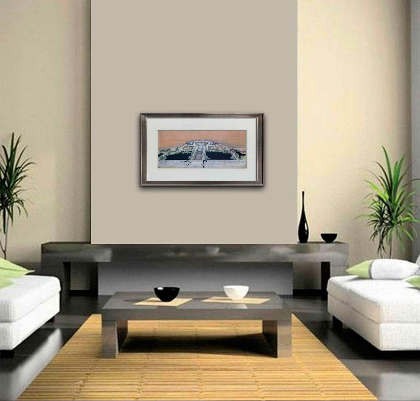 Frank Lloyd WRIGHT Lithograph "Monona Terrace Civic Center" w/Frame