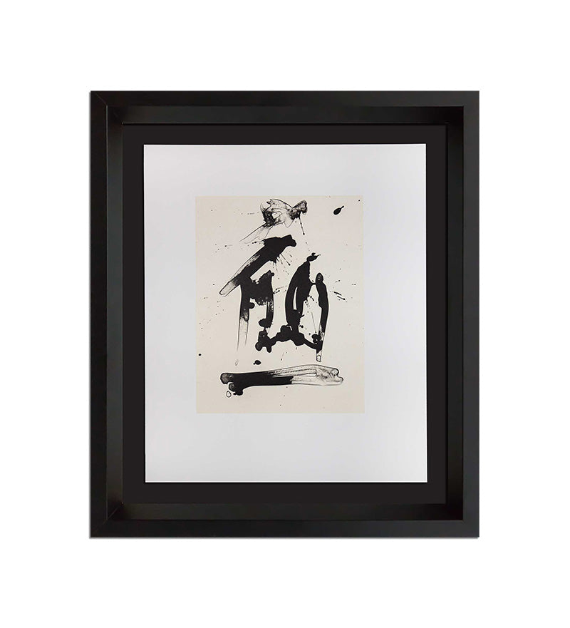 Robert MOTHERWELL Lithograph ORIGINAL Ltd ed w/Cat. Ref. b387.18 w/Frame