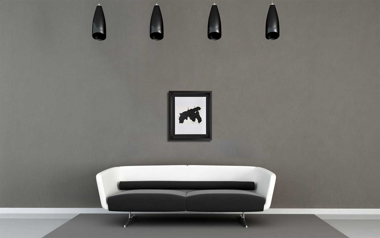 Robert MOTHERWELL Lithograph ORIGINAL Ltd ed w/ Cat. Ref. b387.19 w/Frame