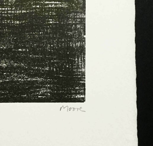 Henry Moore Hand Signed "Fjord" Lithograph ORIGINAL Ltd. Ed. no.72