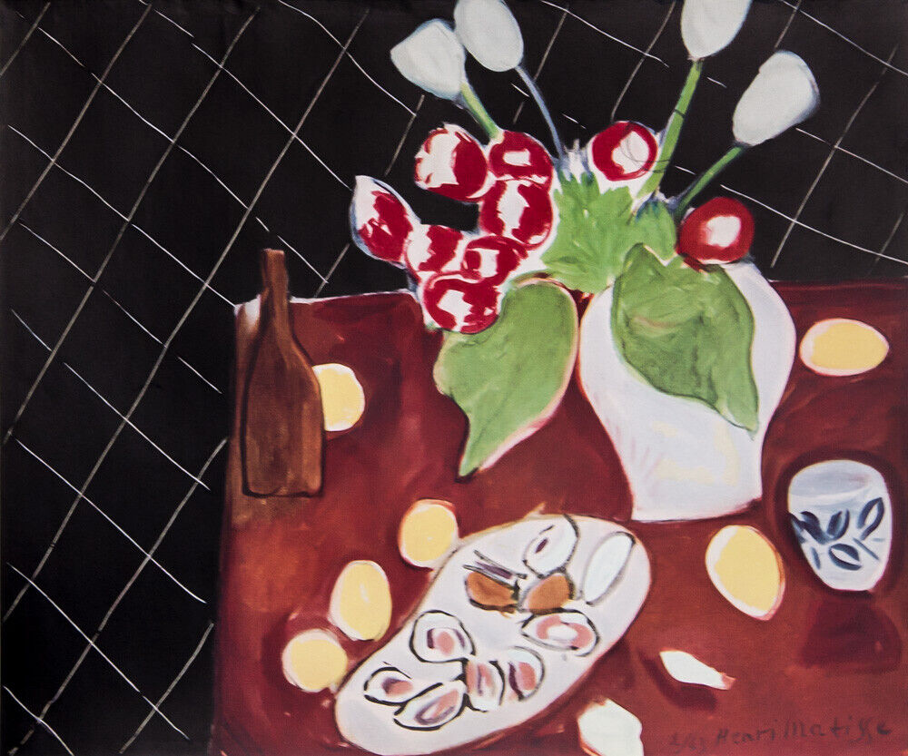 Henri MATISSE Ltd Edition Signed Lithograph “Tulips...Still Life" w/Custom FRAMING