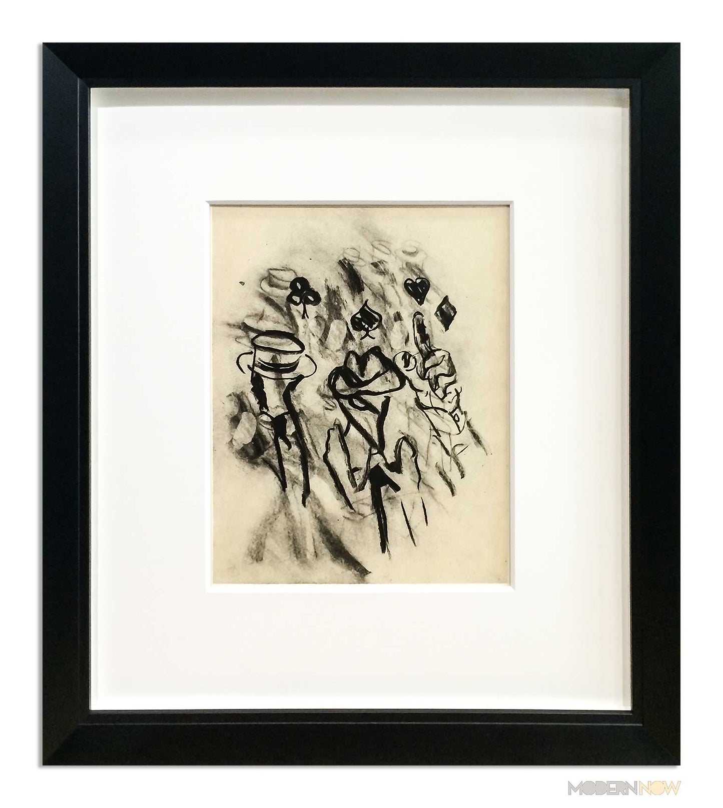 Willem DE KOONING No.169 LIMITED Ed. Original LITHOGRAPH w/ Frame