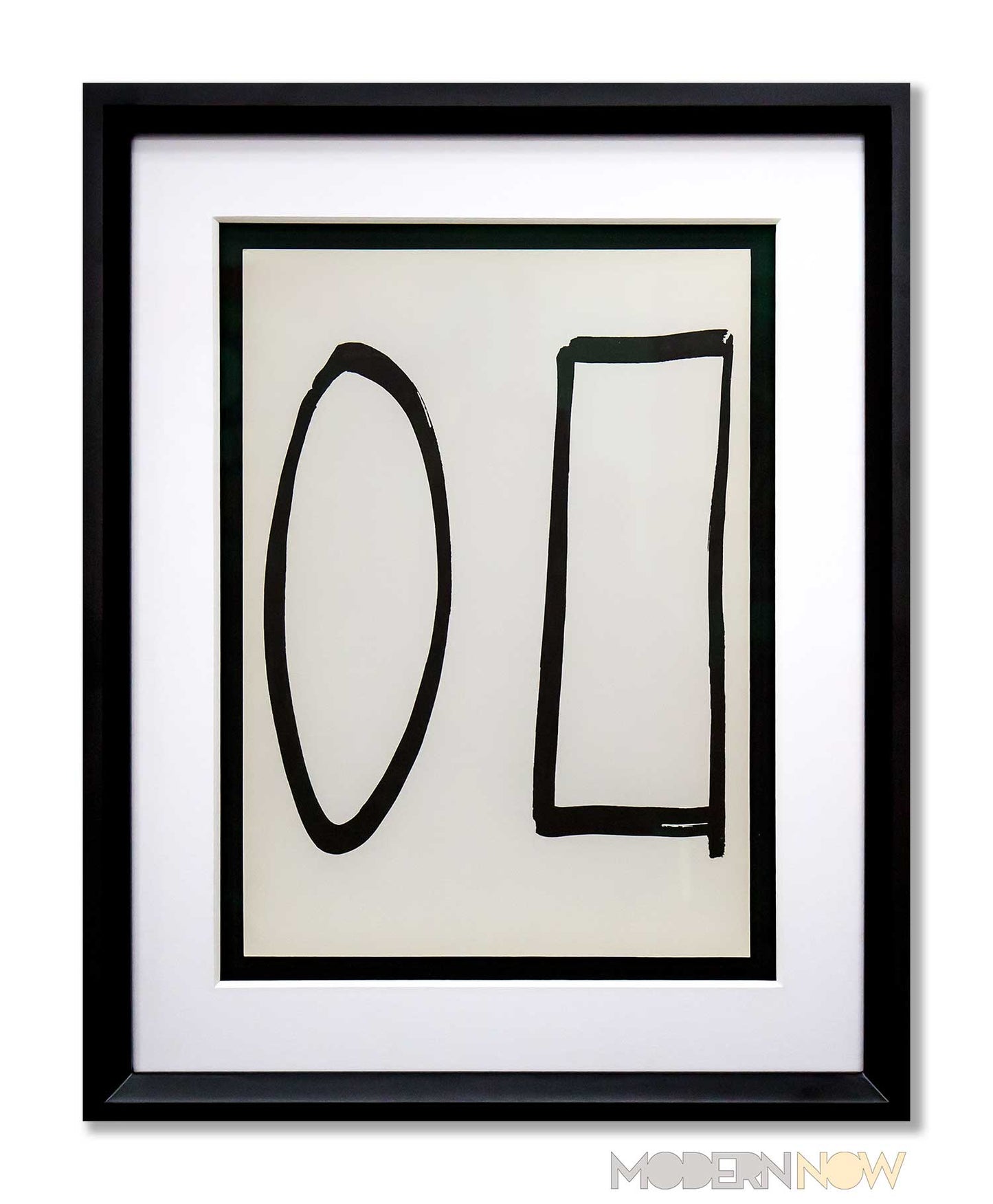 Ellsworth KELLY Lithograph ORIGINAL 1964 Forms LIMITED Ed. w/Custom Frame