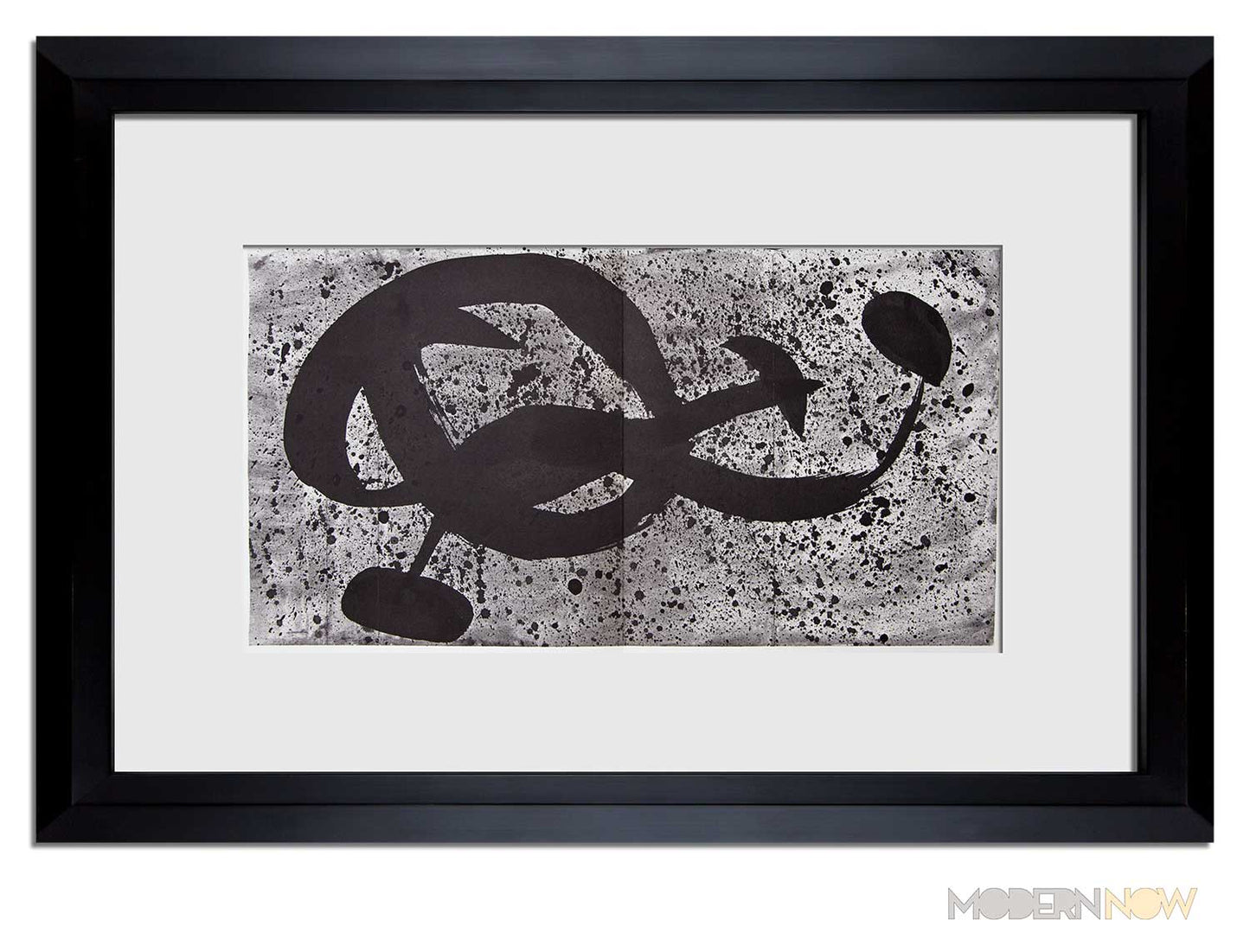 Joan Miro (1893 - 1983) Original Double Miro Lithograph, 1968 | Guarro Paper | Watermarked | Archival Frame