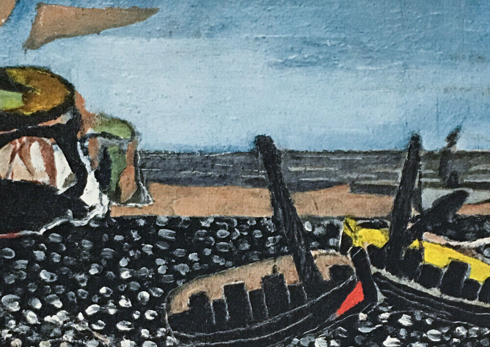 Georges BRAQUE Lithograph "Barques Bleues"