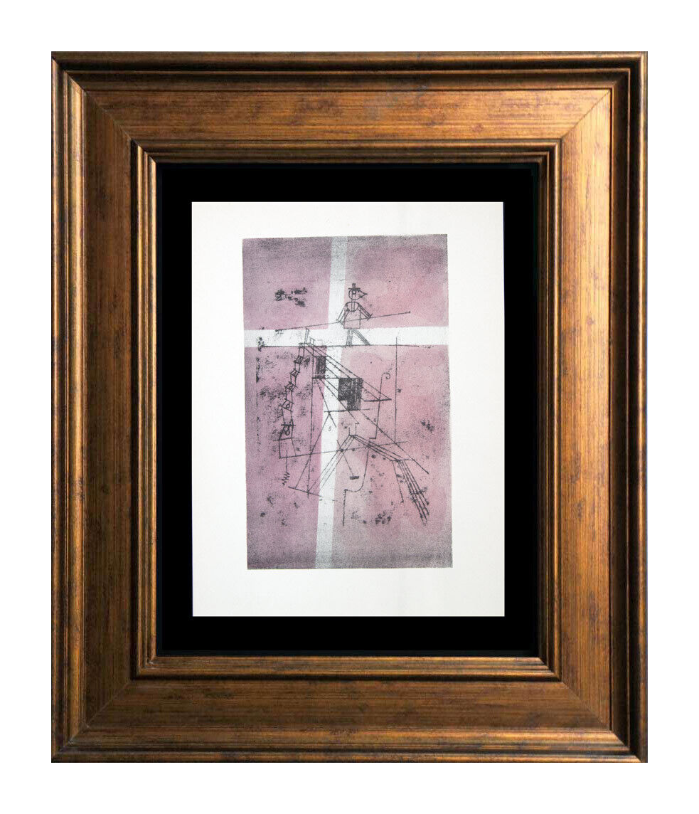 Paul KLEE Lithograph LTD Edition “Tightrope Walker" w/FRAME Included