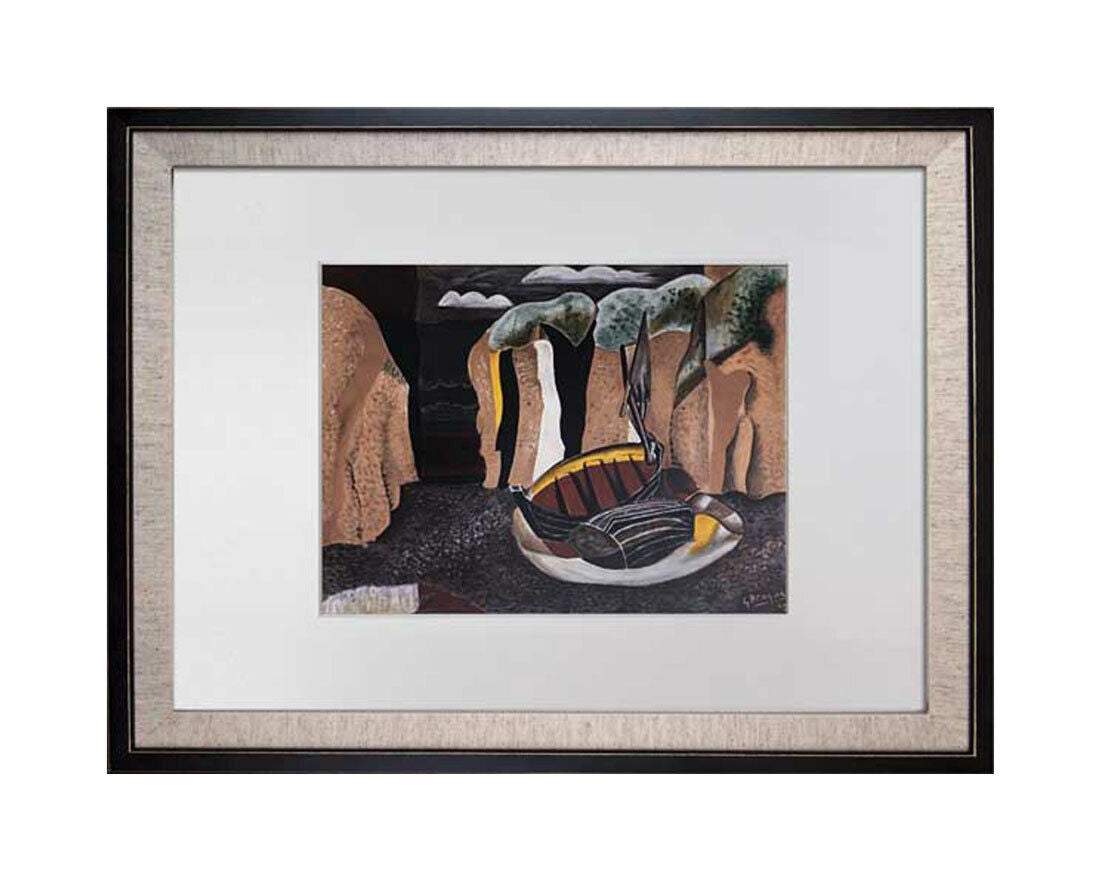 Georges BRAQUE Limited Edition Lithograph SIGN "Les Falaises"w/Archival Frame