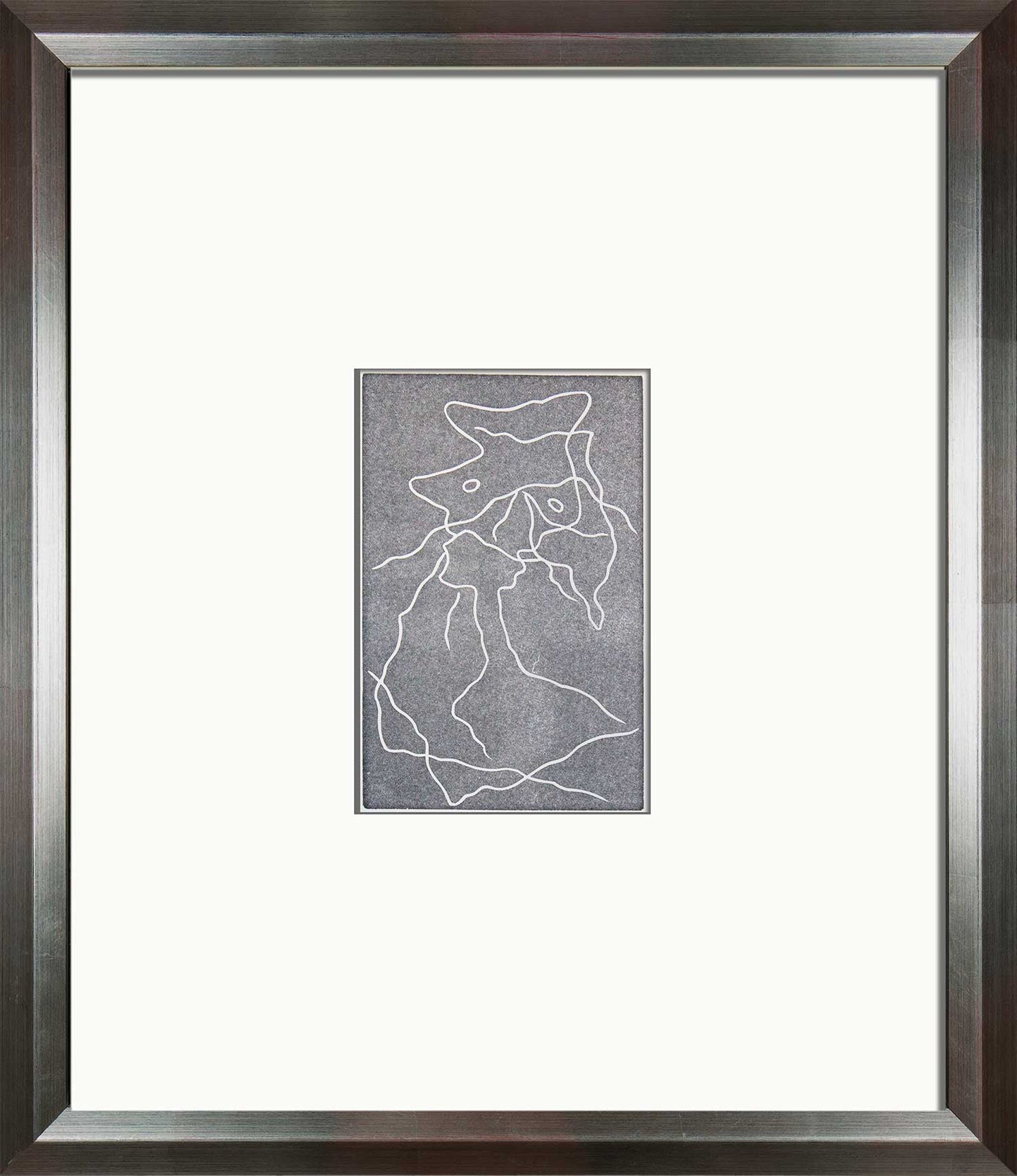 Jean ARP woodcut ENGRAVING “Multiple Woman III" Limited Ed. on RIVES w/Frame