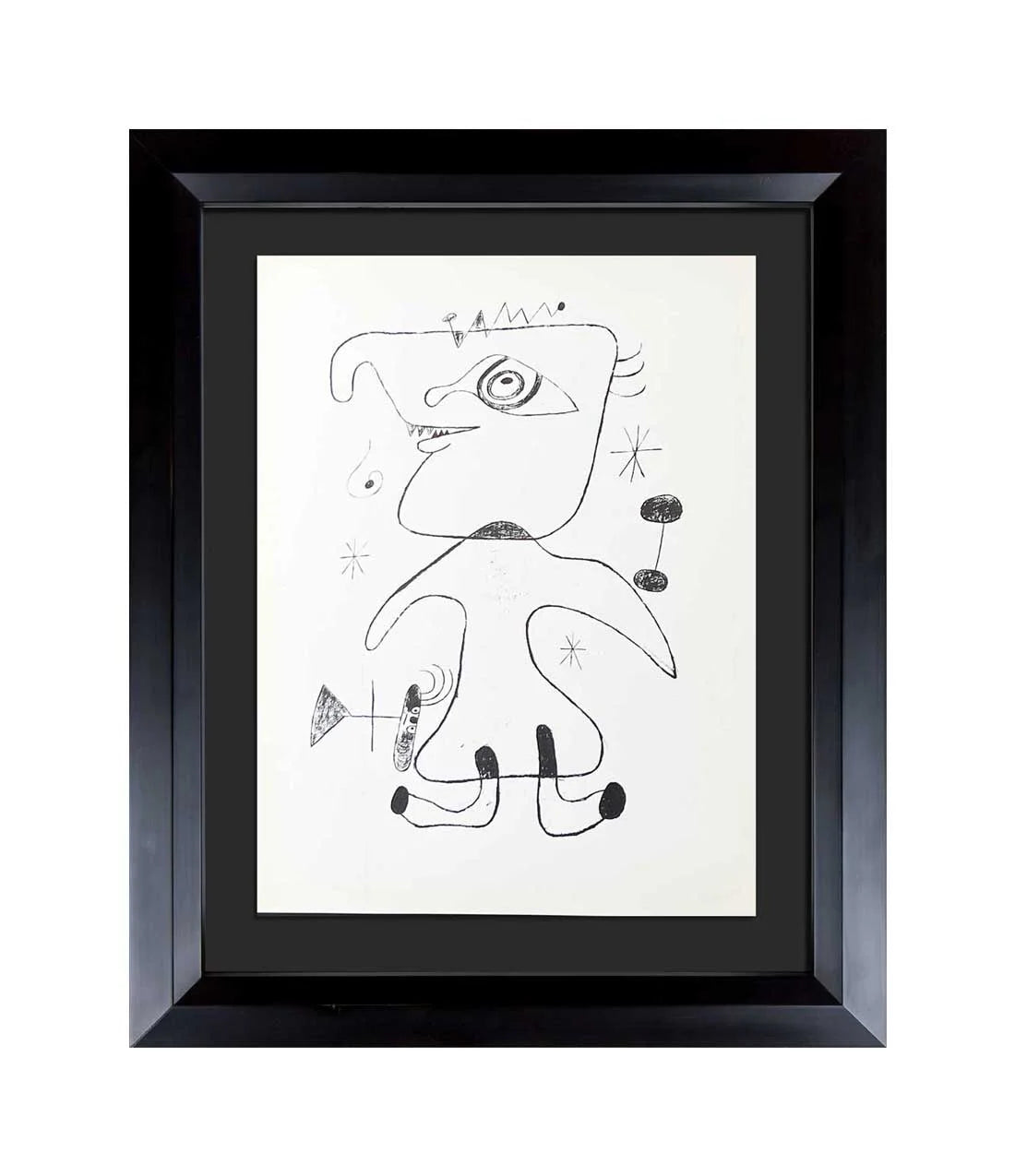 Joan MIRO Lithograph LIMITED Edition with Cat. Ref: c13 + Custom FRAME Included *1947