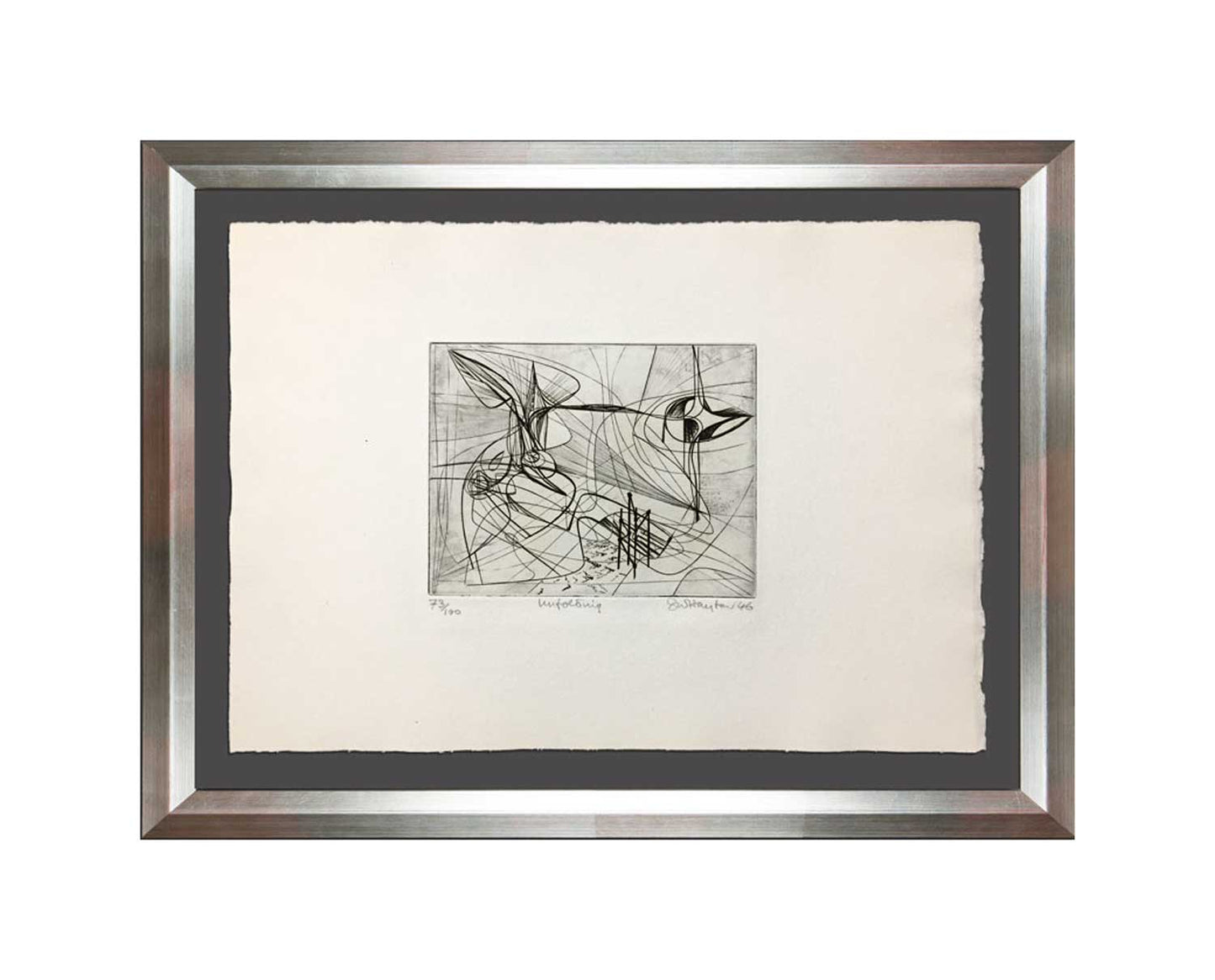 Stanley HAYTER Etching Hand SIGNED Ltd. Edition w/Custom Archival FRAME