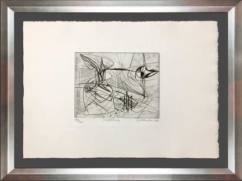 Stanley HAYTER Etching Hand SIGNED Ltd. Edition w/Custom Archival FRAME