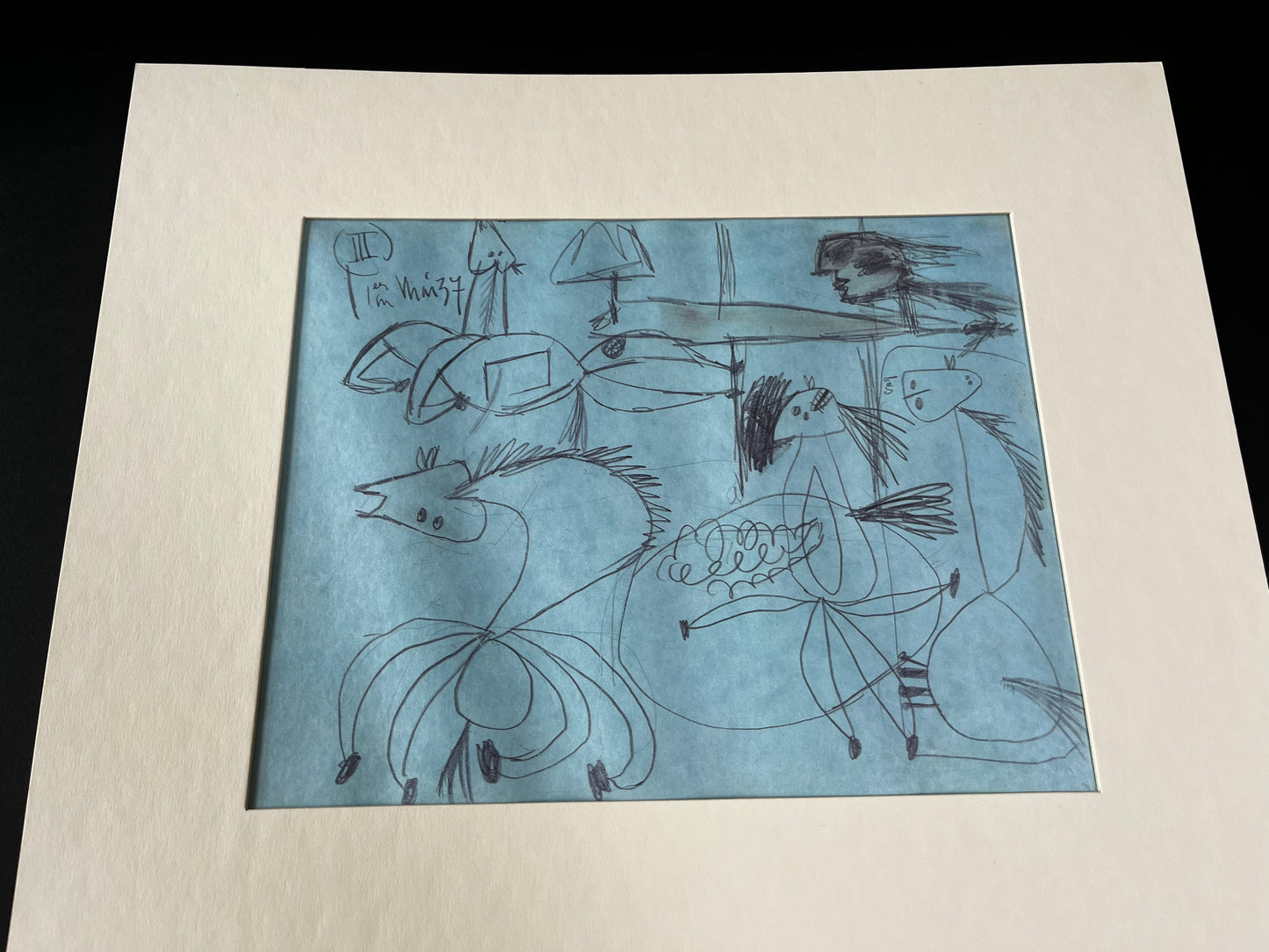 Pablo PICASSO Lithograph GUERNICA Horse Ltd Edition +Custom FRAME