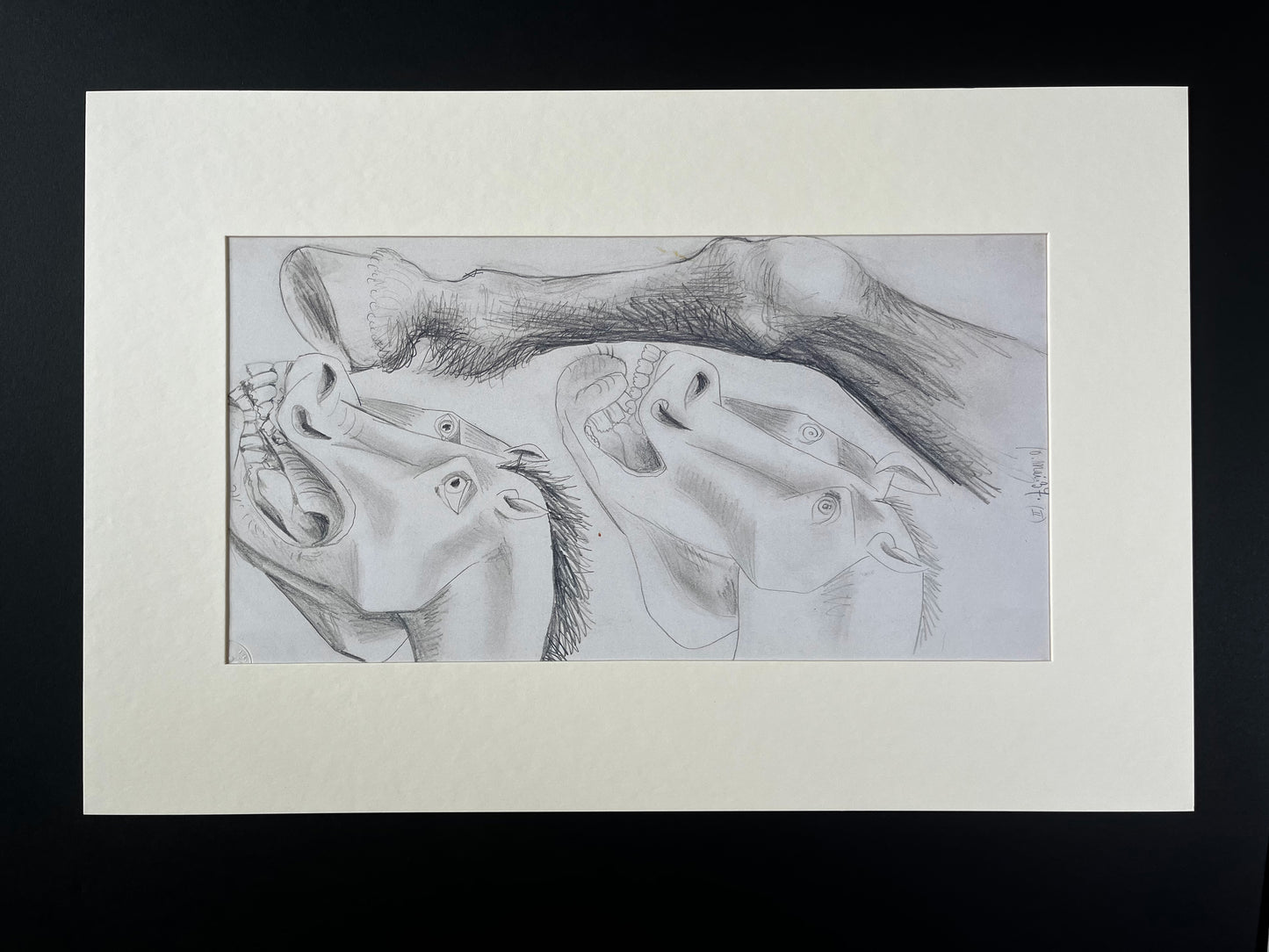 Pablo Picasso Lithograph , Guernica Horse Study, Ltd Ed 89/199 (2)