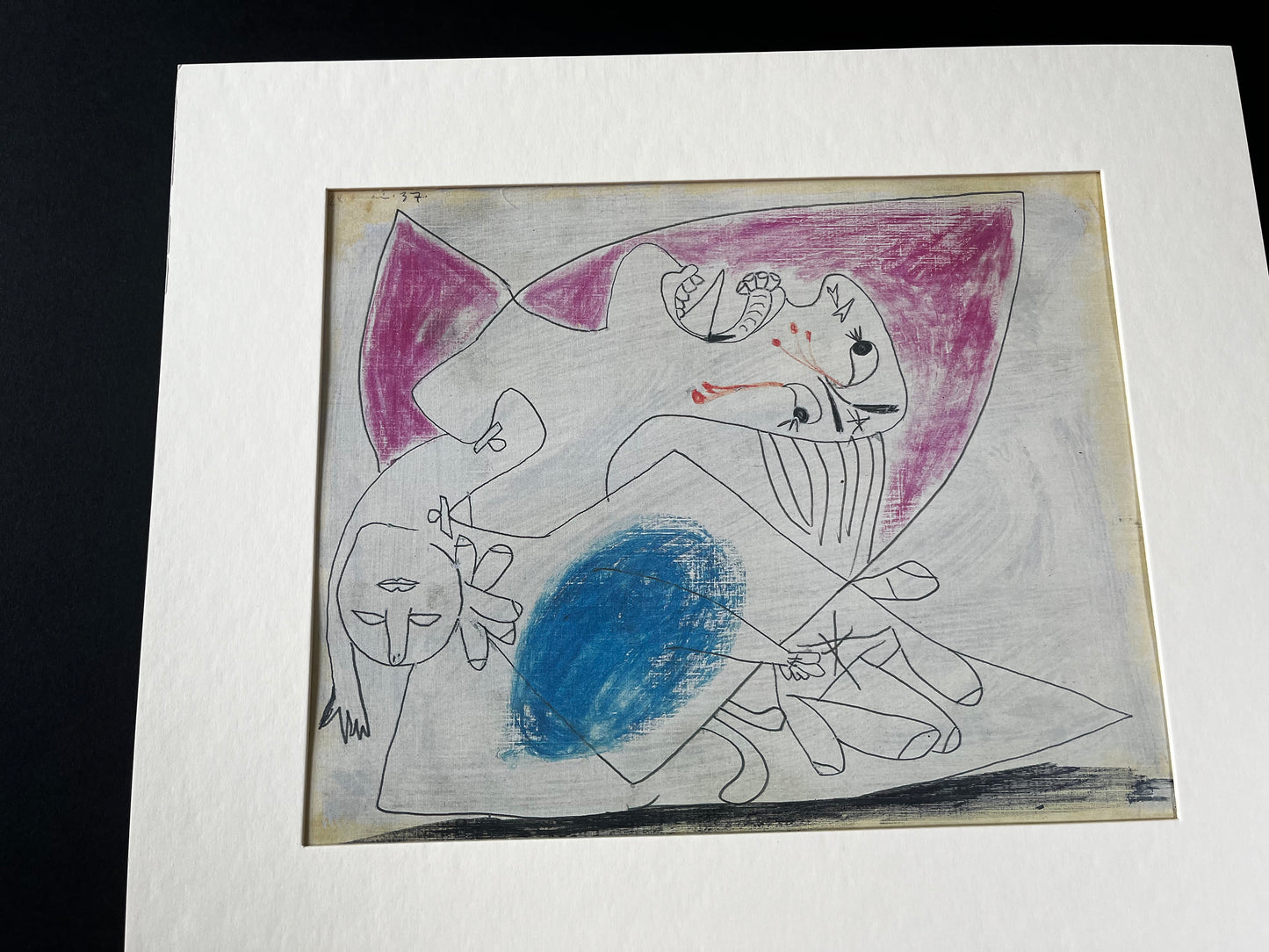 Pablo Picasso Lithograph, Guernica Prepatory Study, Ltd Ed 89/199