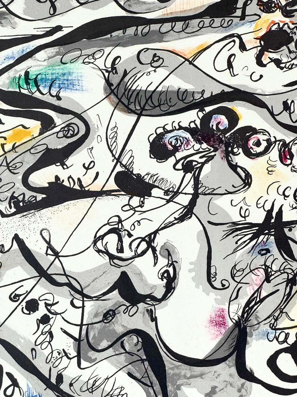 Andre MASSON Hand SIGNED Lithograph, Numbered Limited Edition, 1955