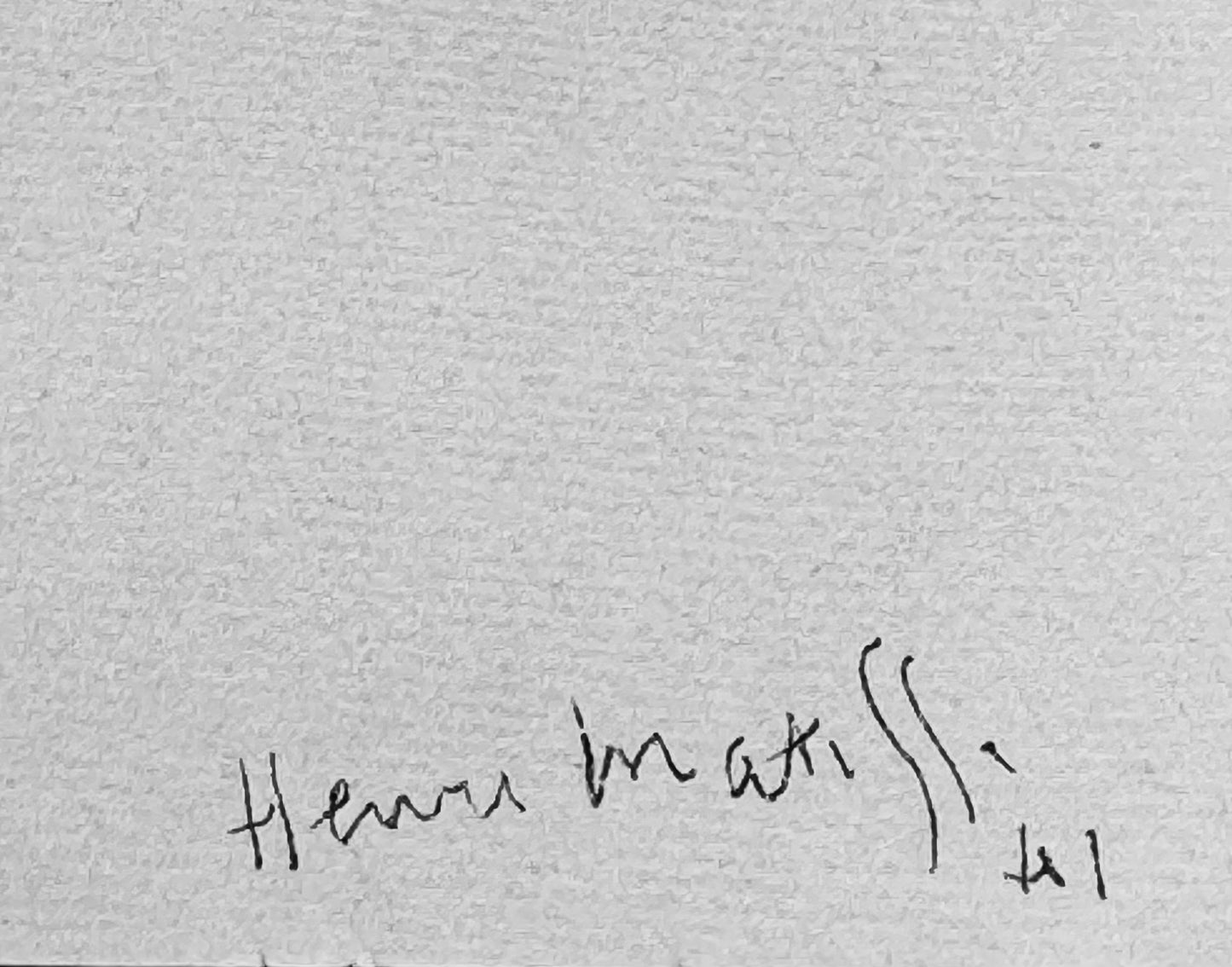 Henri MATISSE Original LITHOGRAPH 1943 ~ SIGN ~ Limited Ed. no. 36 w/FRAMING