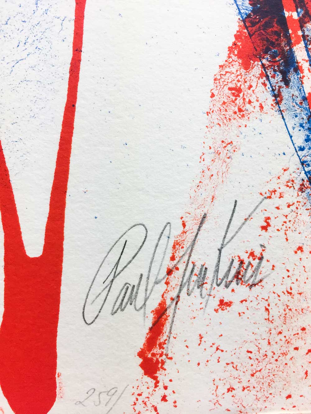Paul JENKINS Lithograph Original - Hand SIGNED- Vélin d’Rives +FRAMING