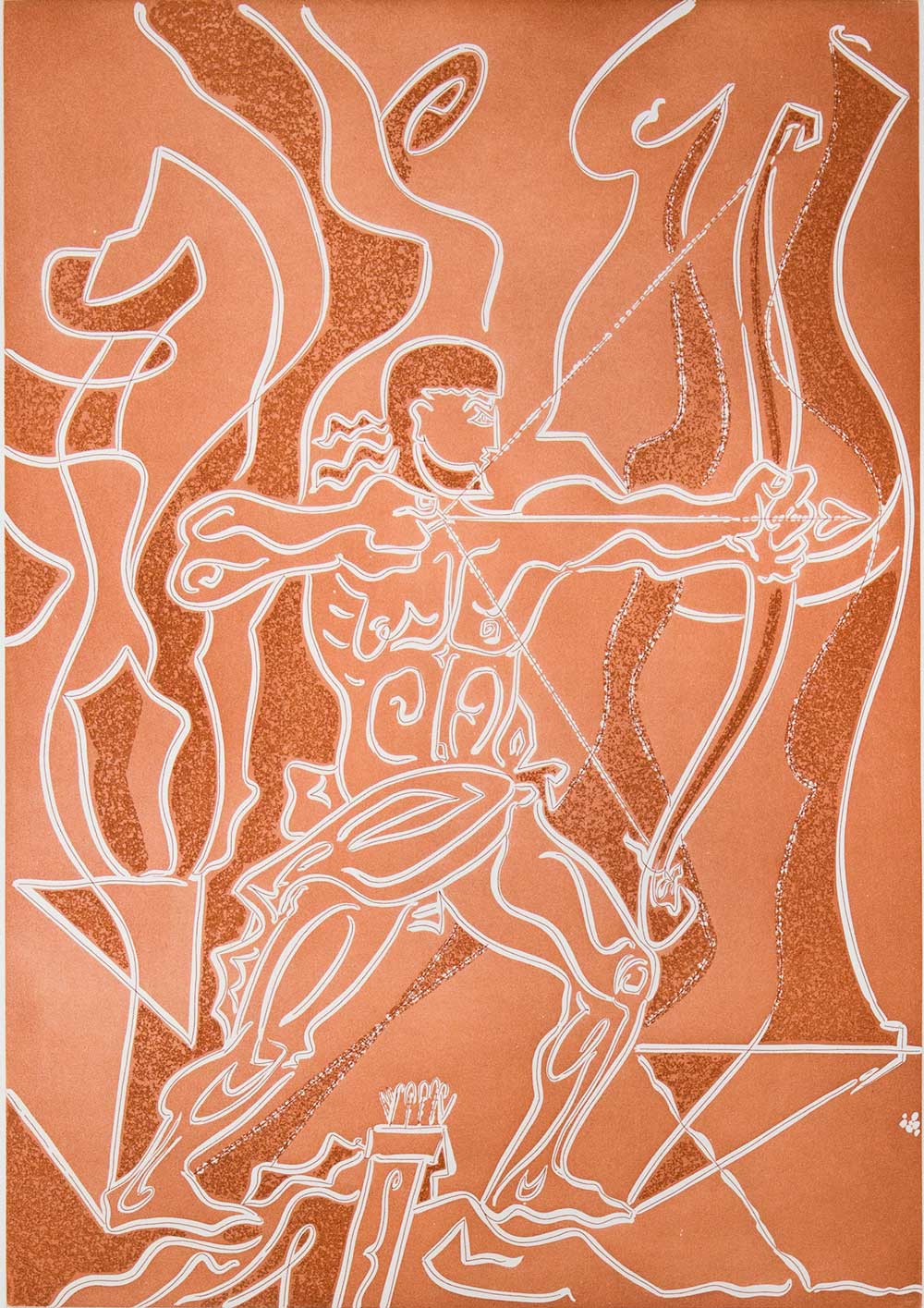 Andre MASSON ETCHING Hand SIGNED & Numbered "Arc" * Lt. Ed. no 89/120