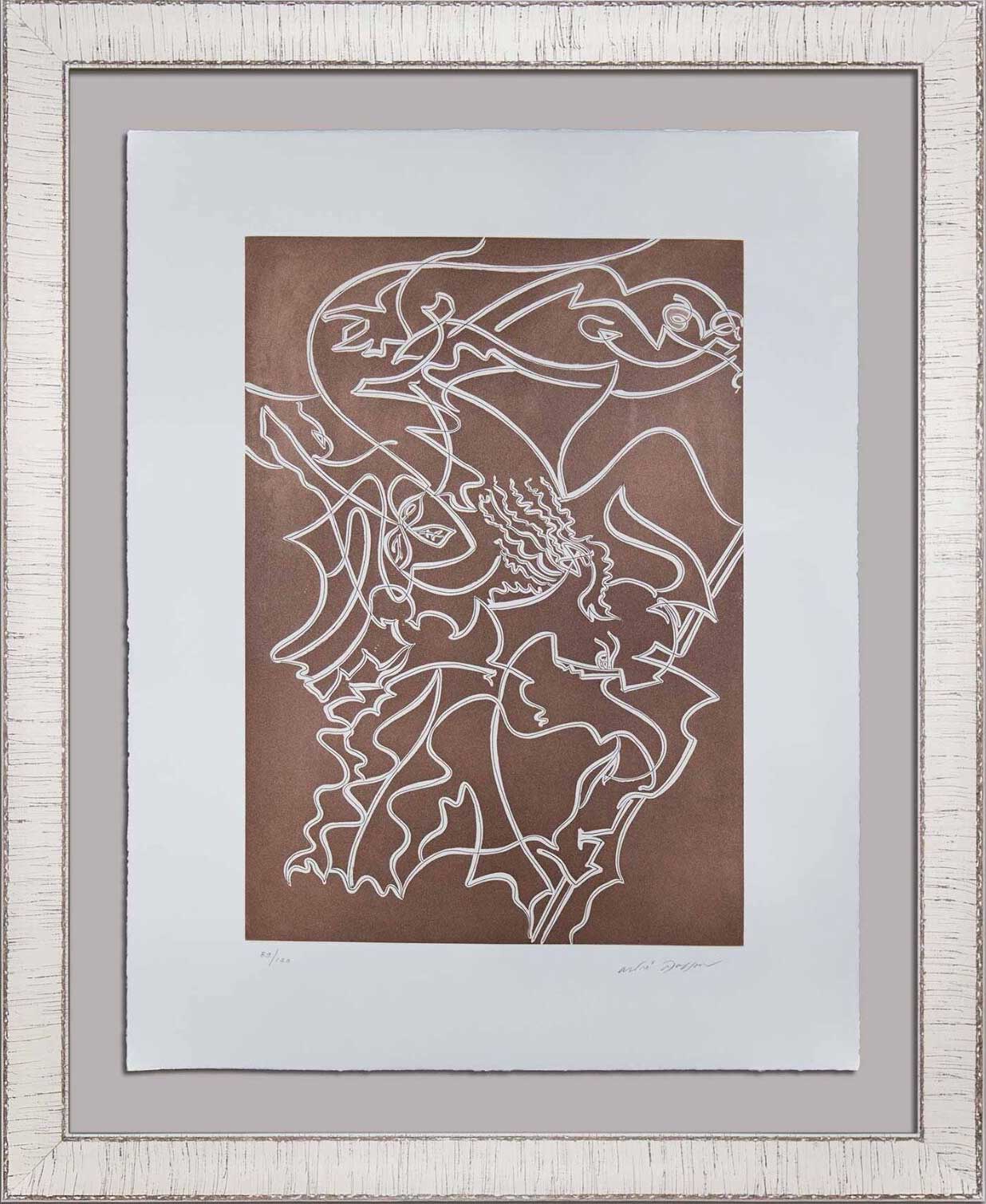 Andre MASSON Original ETCHING Hand SIGNED* & Numb + "ATHENA" Lt. ed. 89/120