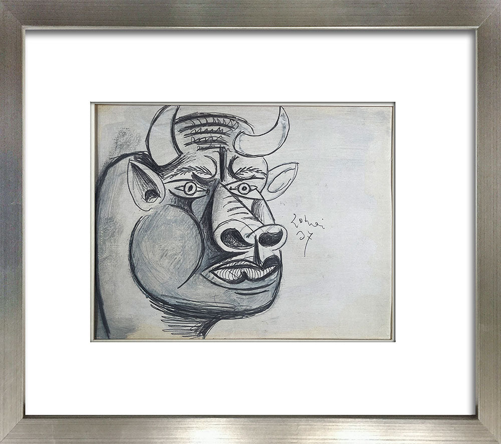 Pablo PICASSO Lithograph (2 pc SET) GUERNICA Bull Study Limited Edition Lithographs