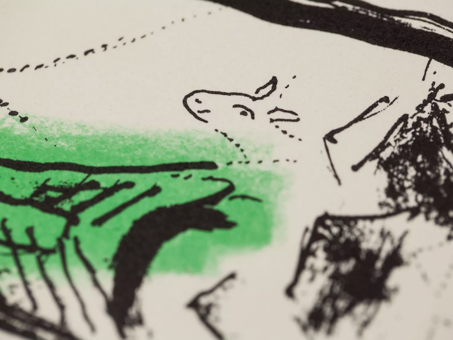 Marc Chagall Lithograph "Le Tour Eiffel Verte"