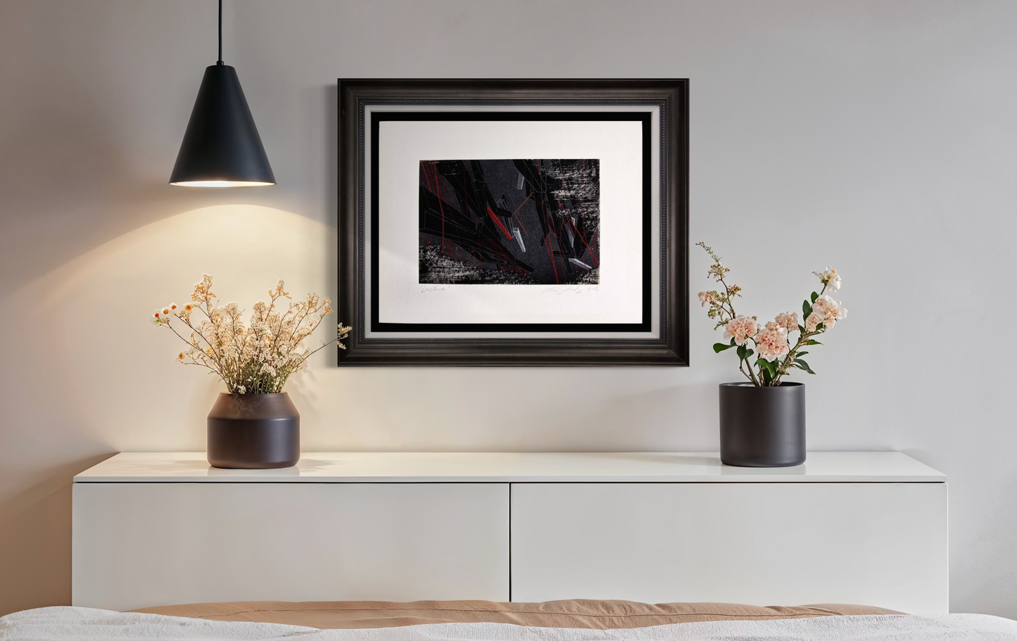 Lebbeus Woods Hand drawn, 2002 Hand Signed La Chute, One-of-a-kind