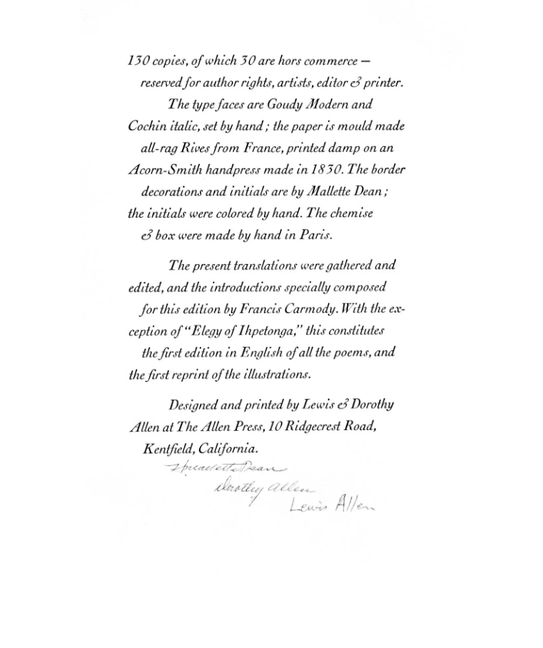 Pablo Picasso Original Lithograph on Rives Paper | Elegy of Ihpetonga L/E 130 *RARE