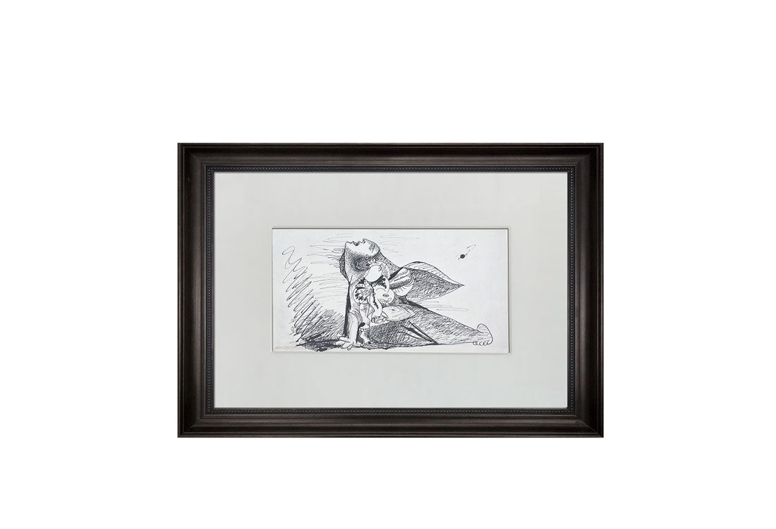 Pablo PICASSO Lithograph GUERNICA Preparatory Sketch Ltd Ed w/Custom FRAME